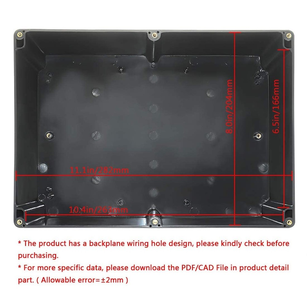 LeMotech Project Box ABS Plastic IP65 Waterproof Dustproof Electrical Junctio...