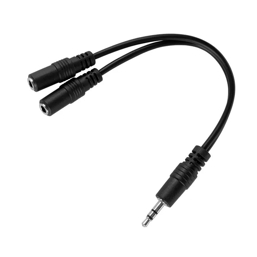 Y-Patch 3.5mm Stereo Plug to (2) 3.5mm Stereo Cable