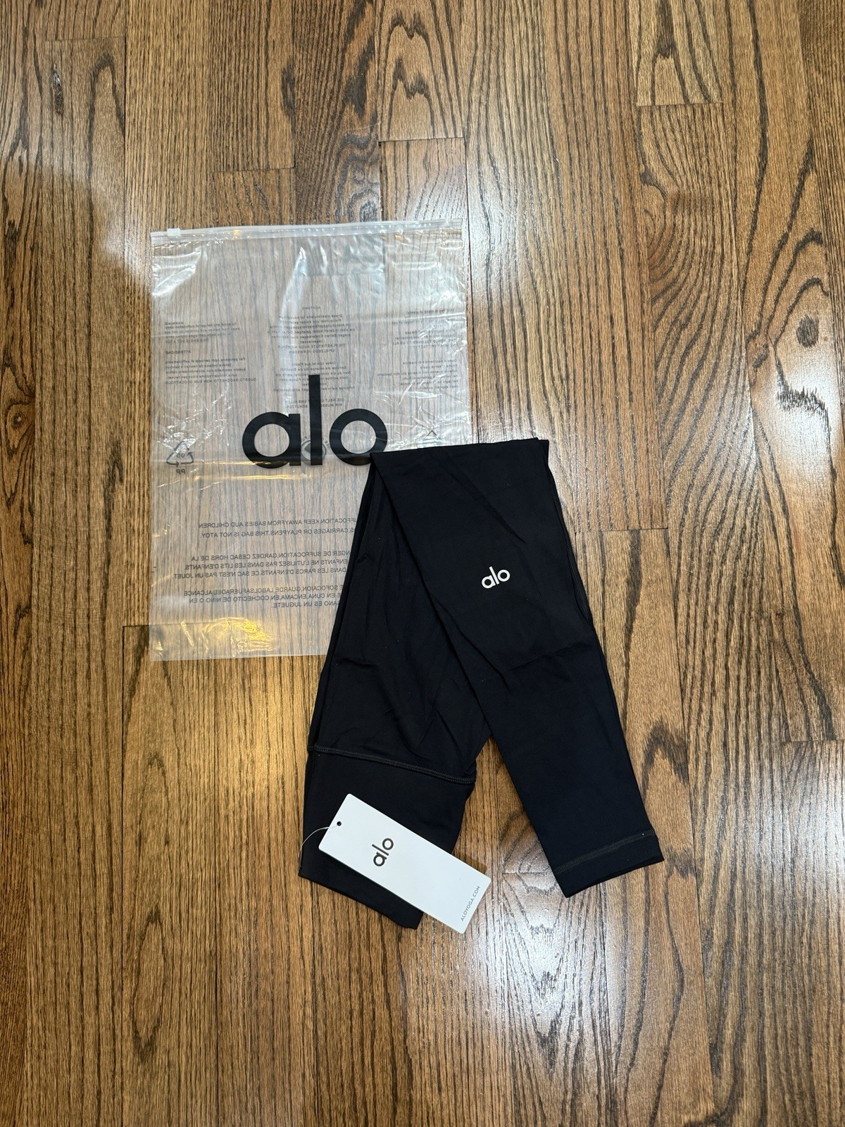 ALO Yoga High Waist Alosoft Leggings Black - Size - S