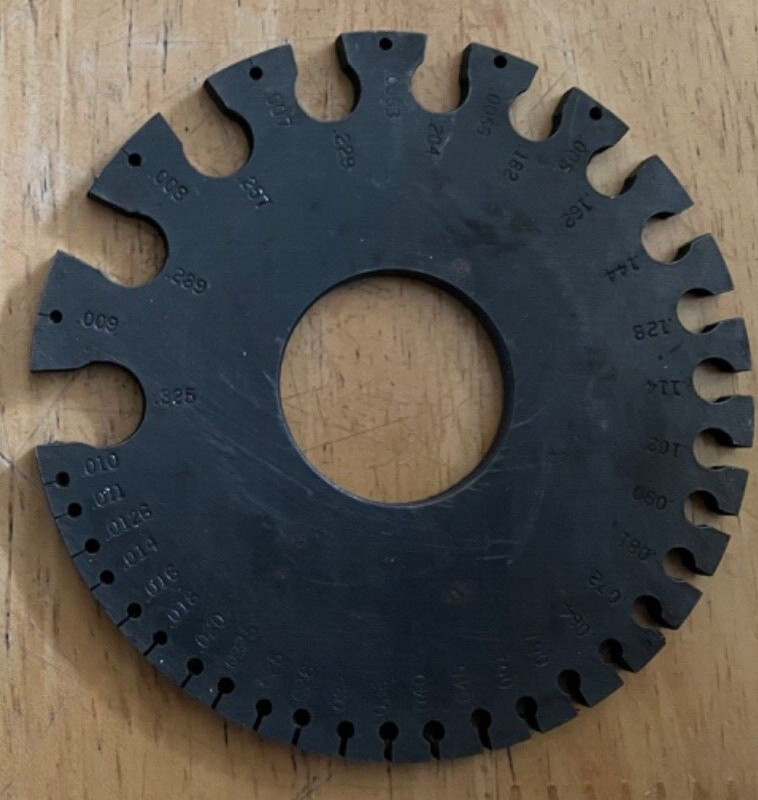 Starrett Wire Gauge No. 281