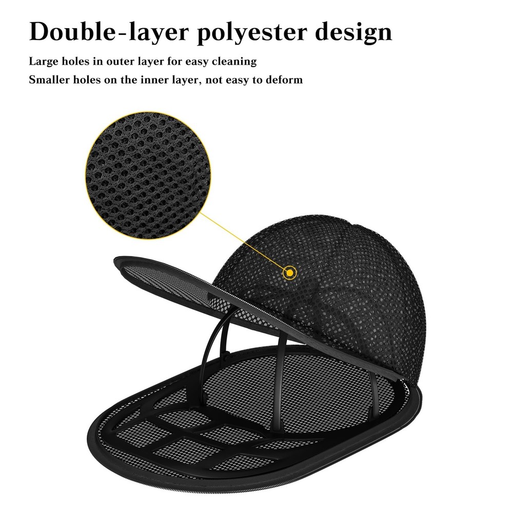Baseball Cap Hat Washer Sturdy Protector with Frame Cage for Laundry Cleaning