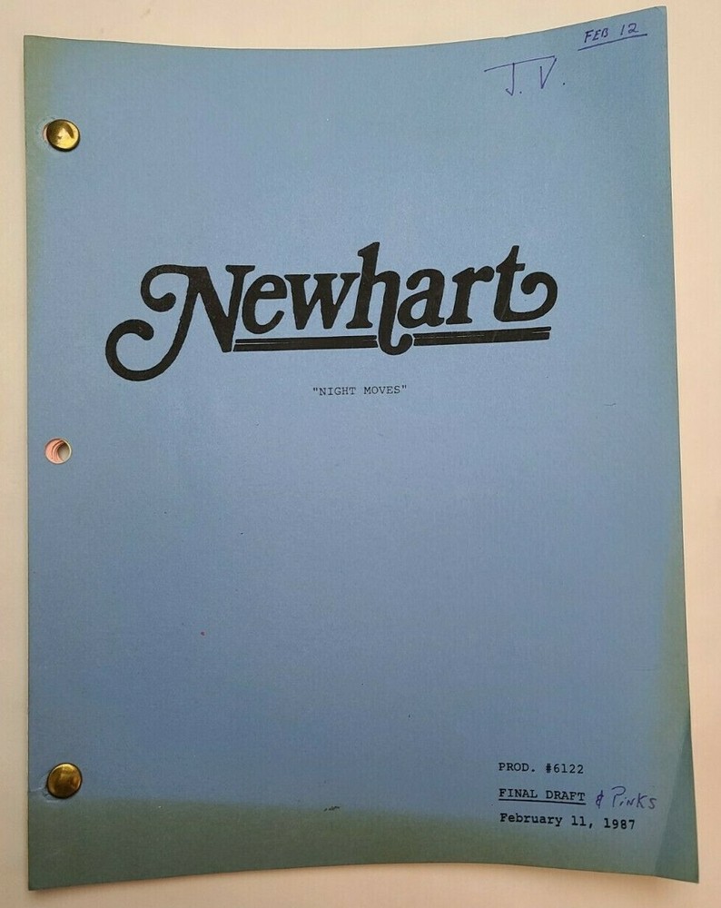 NEWHART / David Mirkin 1987 TV Script, Robin Pearson Rose "Night Moves"