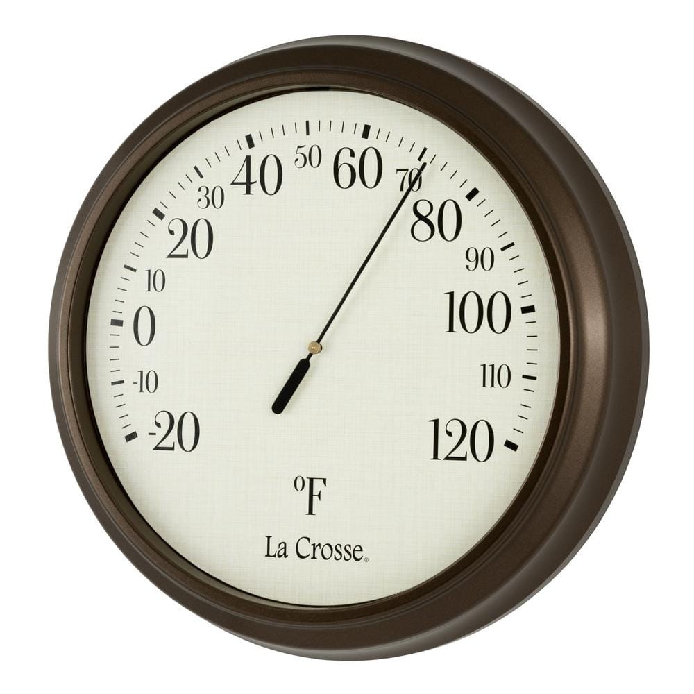 8 in. Round Dial Analog Thermometer