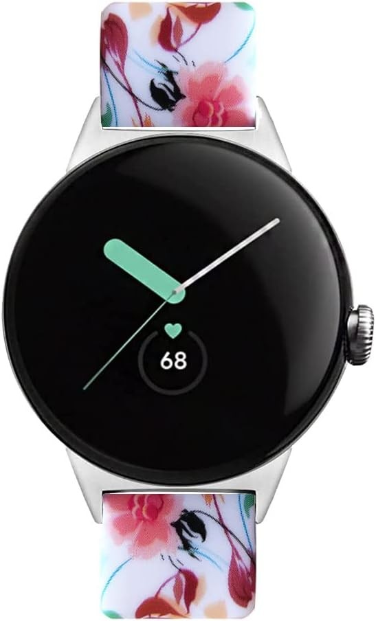 Soft Silicone Strap Compatible w Google Pixel Watch 41mm