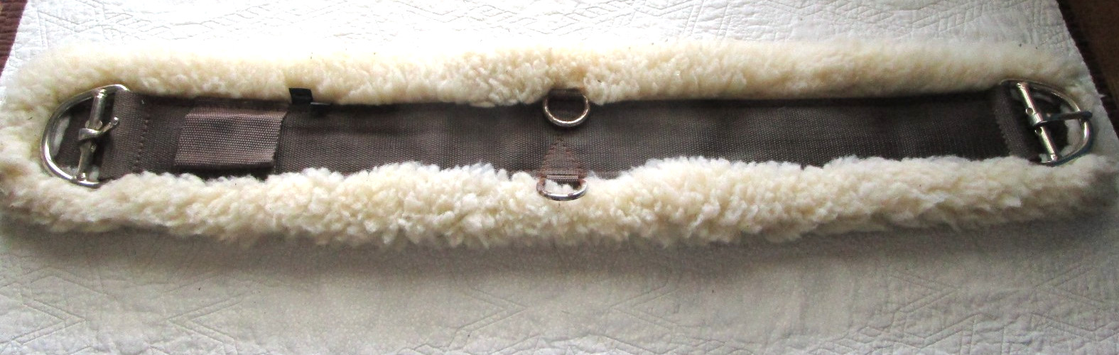 34" WEAVER WIDE BROWN FLEECE WESTERN CINCH