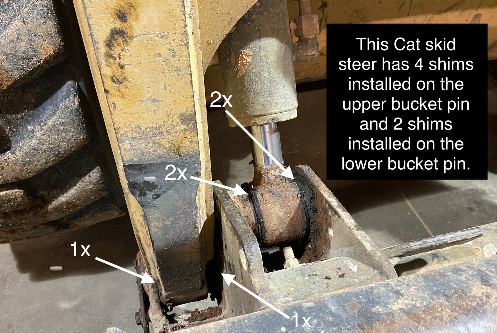 Bucket Pin Shim Kit 30mm for Excavator And Skid Steer. Cat Kubota Deere Komatsu