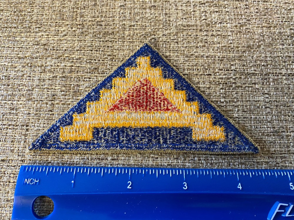 US Army 7th Army Triangle Red Blue Yellow Patch INV9266