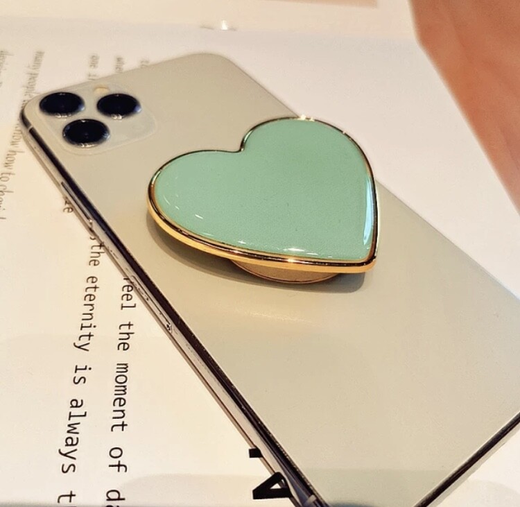 Phone Holder Grip Heart Shape