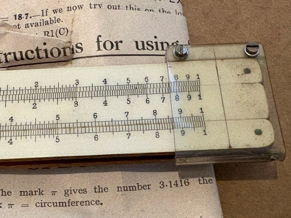 Vintage mcl simplon slide rule