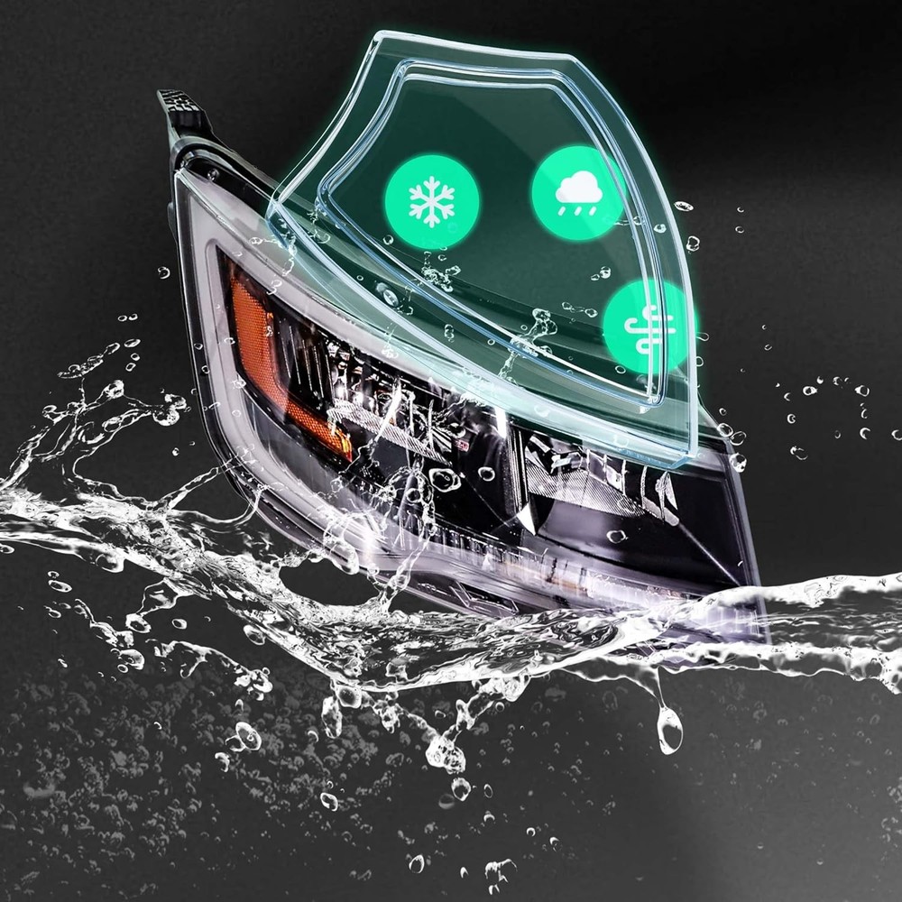 Passenger Side Headlights Assembly Halogen with DRL Replacement for Explorer