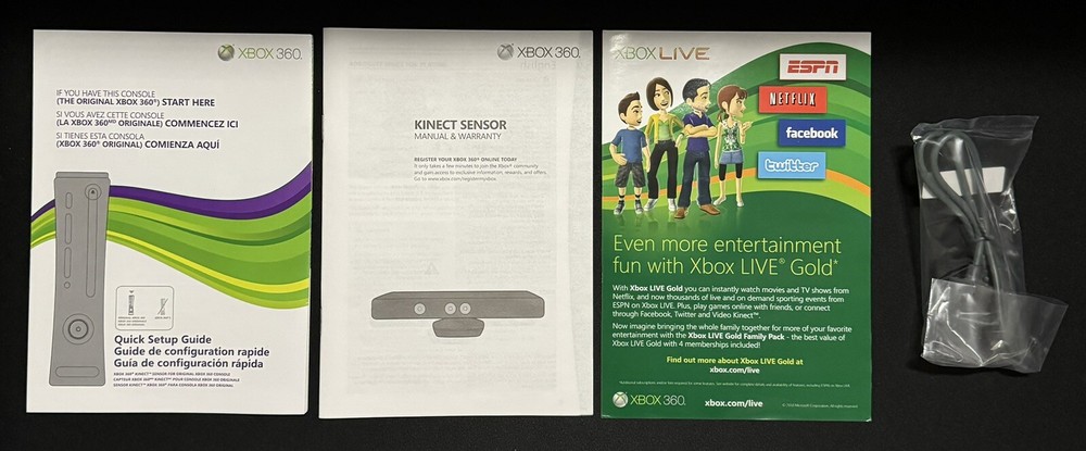 Microsoft Xbox 360 Kinect Sensor CIB Complete. Sealed Game. Authentic & Tested