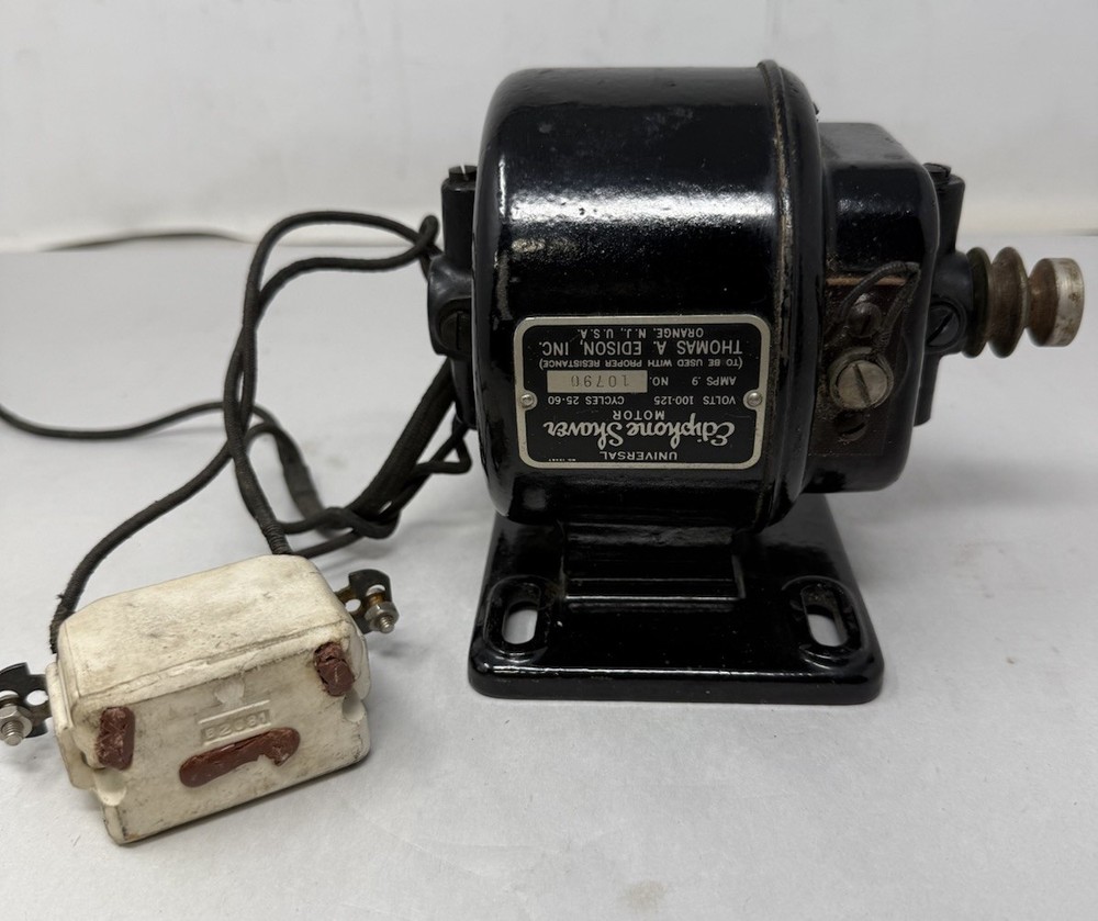 Antique Thomas Edison Ediphone Universal Motor #12467