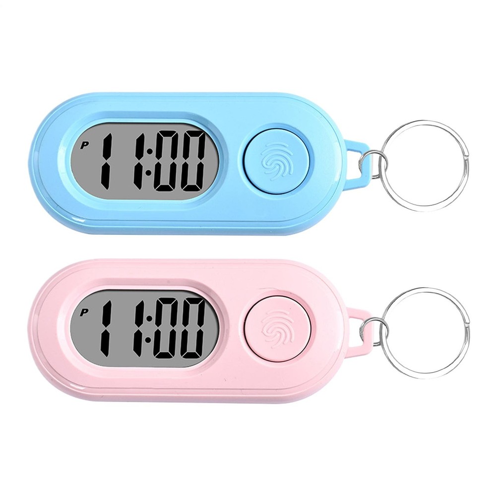 Keychain Timer Portable Digital Watch Study Timer With LCD Screen For Kids