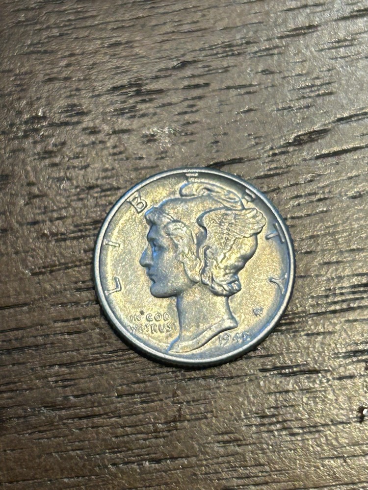 1945 Mercury Dime AU