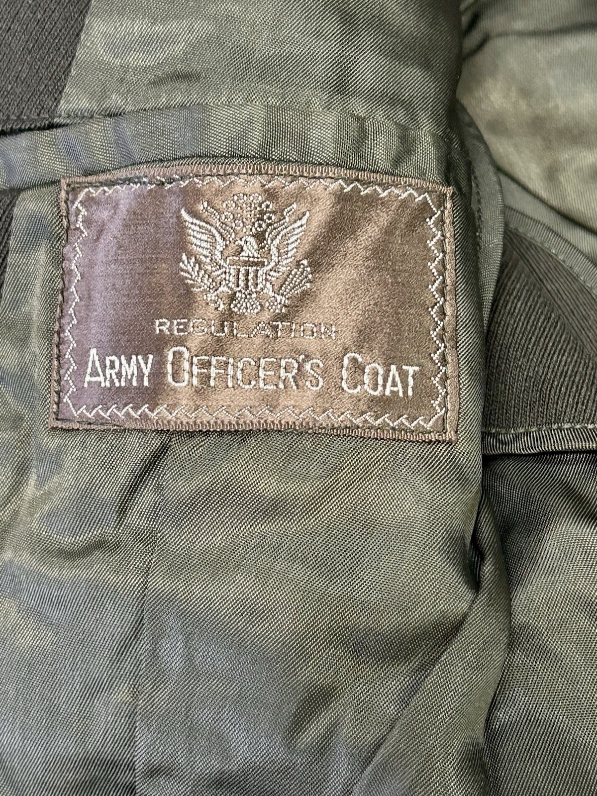 ORIGINAL WWII US ARMY OFFICER CLASS A DRESS JACKET 33 S