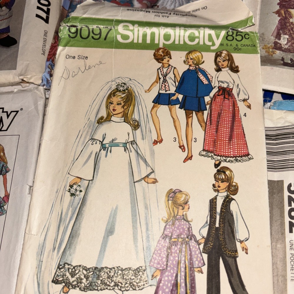 29 Vintage Doll Clothes Sewing Patterns