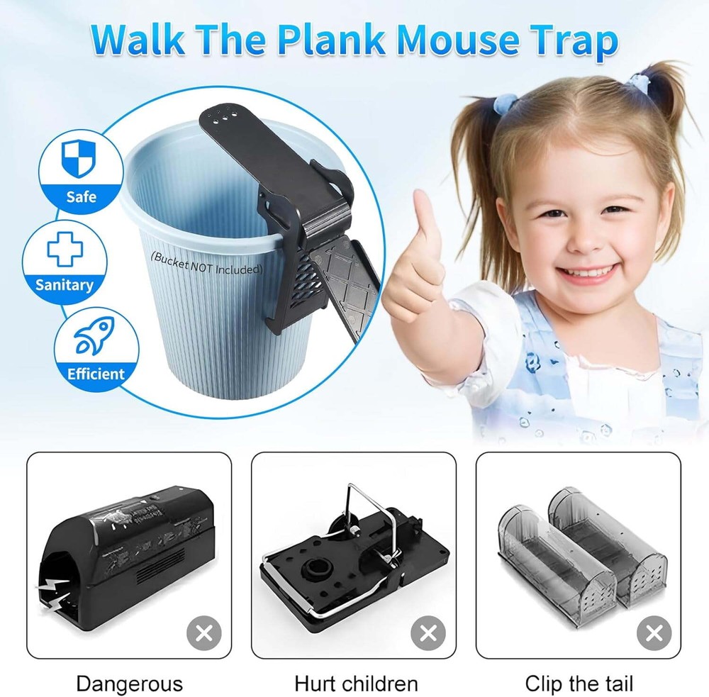 Indoor Outdoor Humane Mouse Trap: Easy Catch & Release