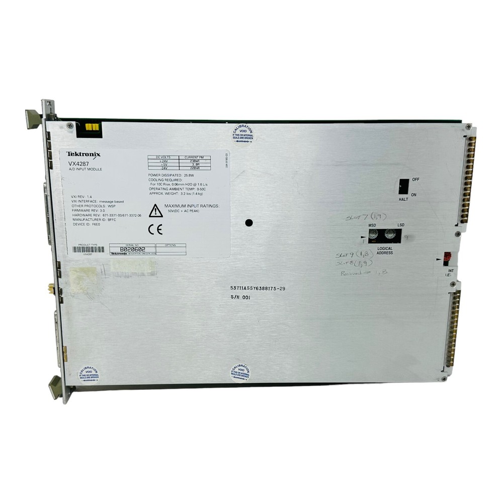 TEKTRONIX VX4287 A/D INPUT MODULE S/N B020602