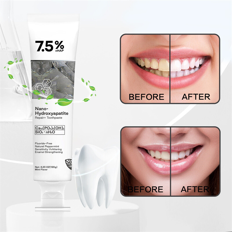 7.5% Hap Nano-Hydroxyapatite Toothpaste Remove Deep Clean For Sensitive Teeth US