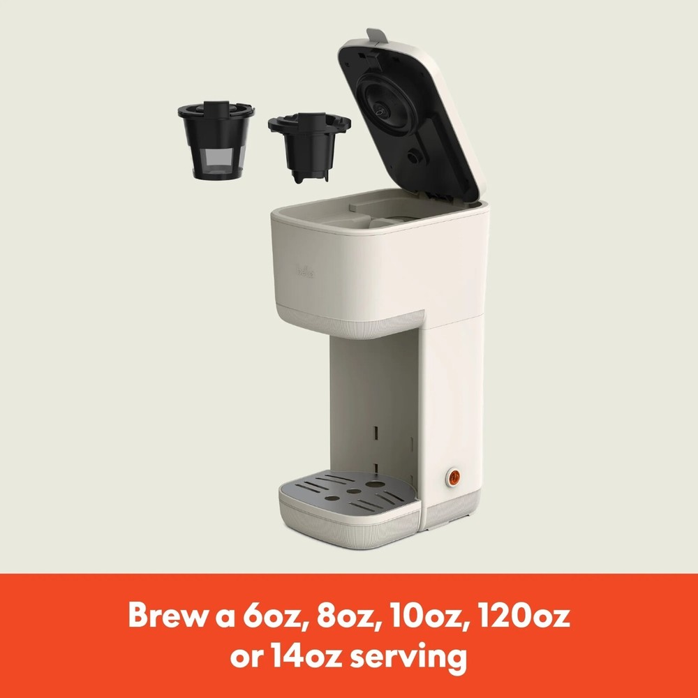 bella Single-Serve Coffee Maker, Oatmilk