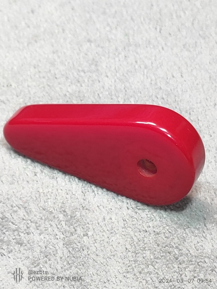 Bakelite Catalin Pinball Flipper Bat Cherry Red Nice One piece VHTF