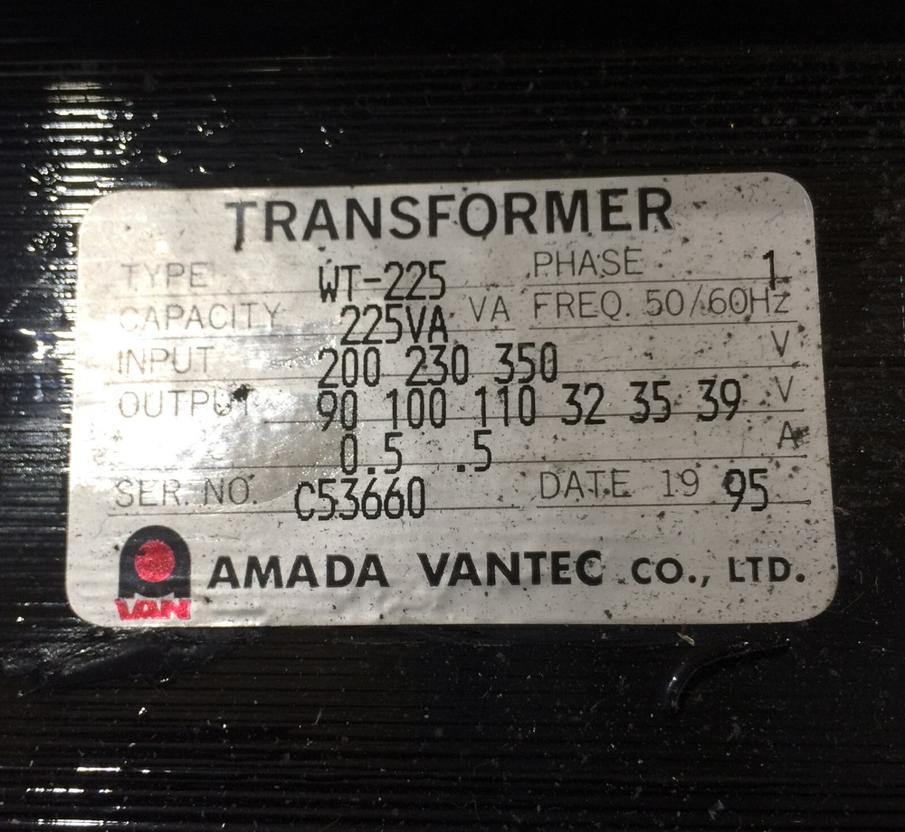 AMADA WT-225 TRANSFORMER