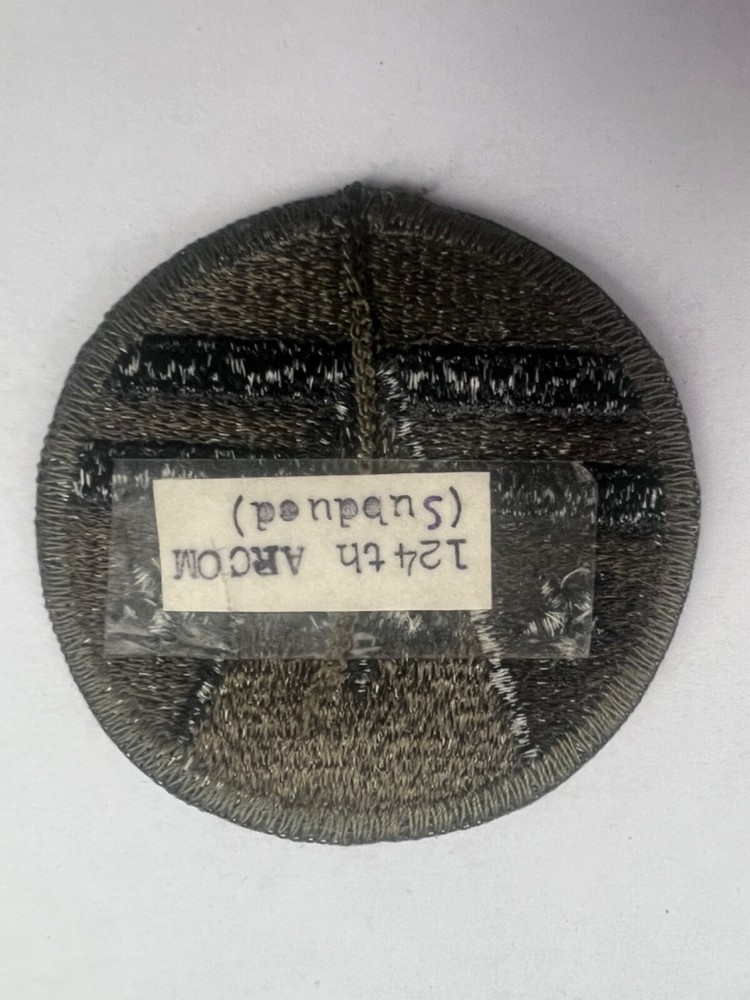 124th Army Reserve Command Subdued US Army Patch