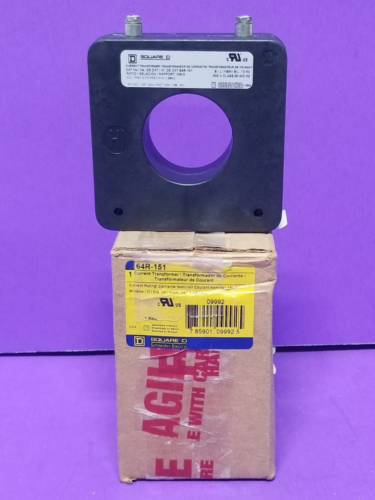 Square D 64R-151 Current Transformer, 150:5 Ratio