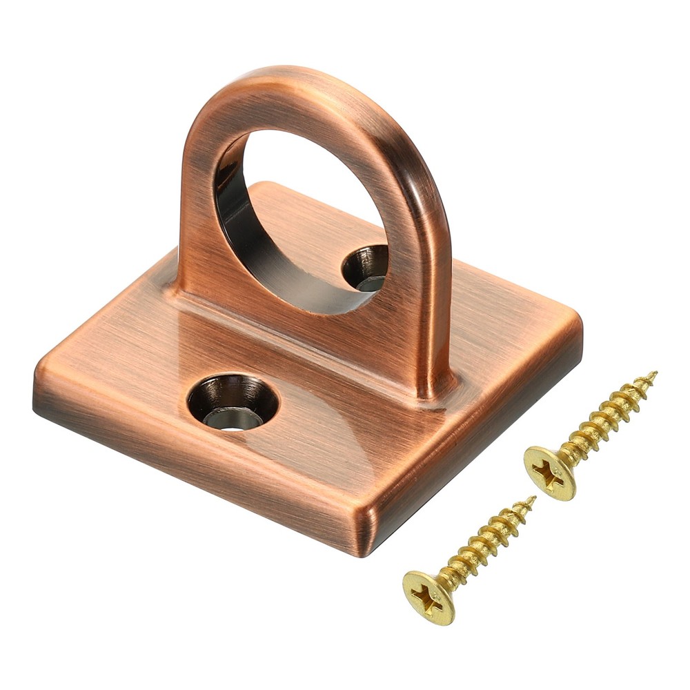 Pad Eye Plate U Hooks Ceiling Hook Wall Mount Loop for Hanging Ropes Copper
