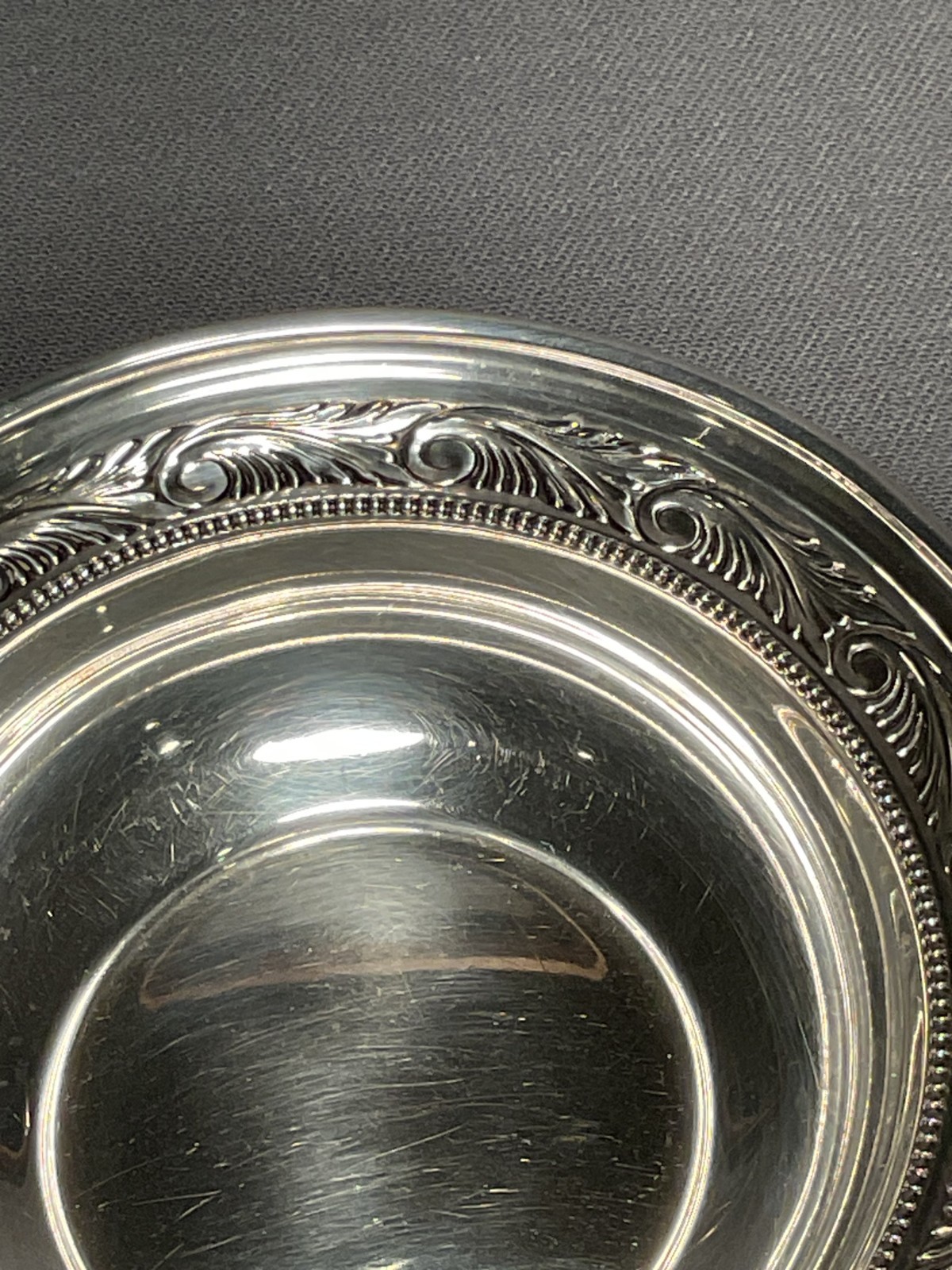 Reed & Barton - Sterling Silver Bowl with Embossed Edge Design