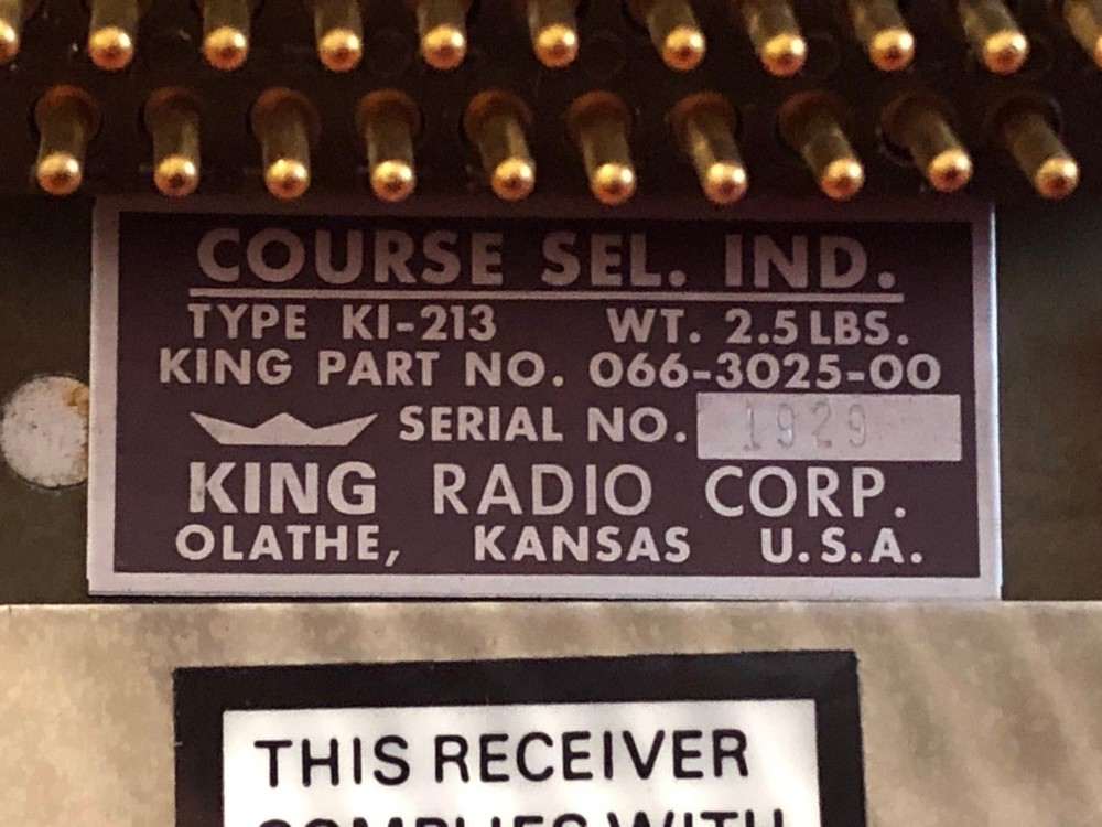 KING KI 213 COURSE SELECT INDICATOR CORE P/N 066-3025-00