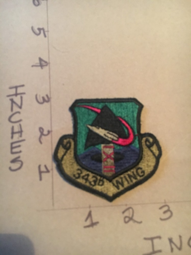 USAF 343rd Wing Squadron subdued patch 5/3/25