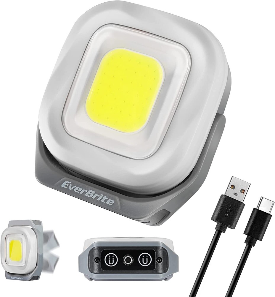 EverBrite 1000 Lumens Rechargeable Work Light Orange/White/COB Work Light 3Modes