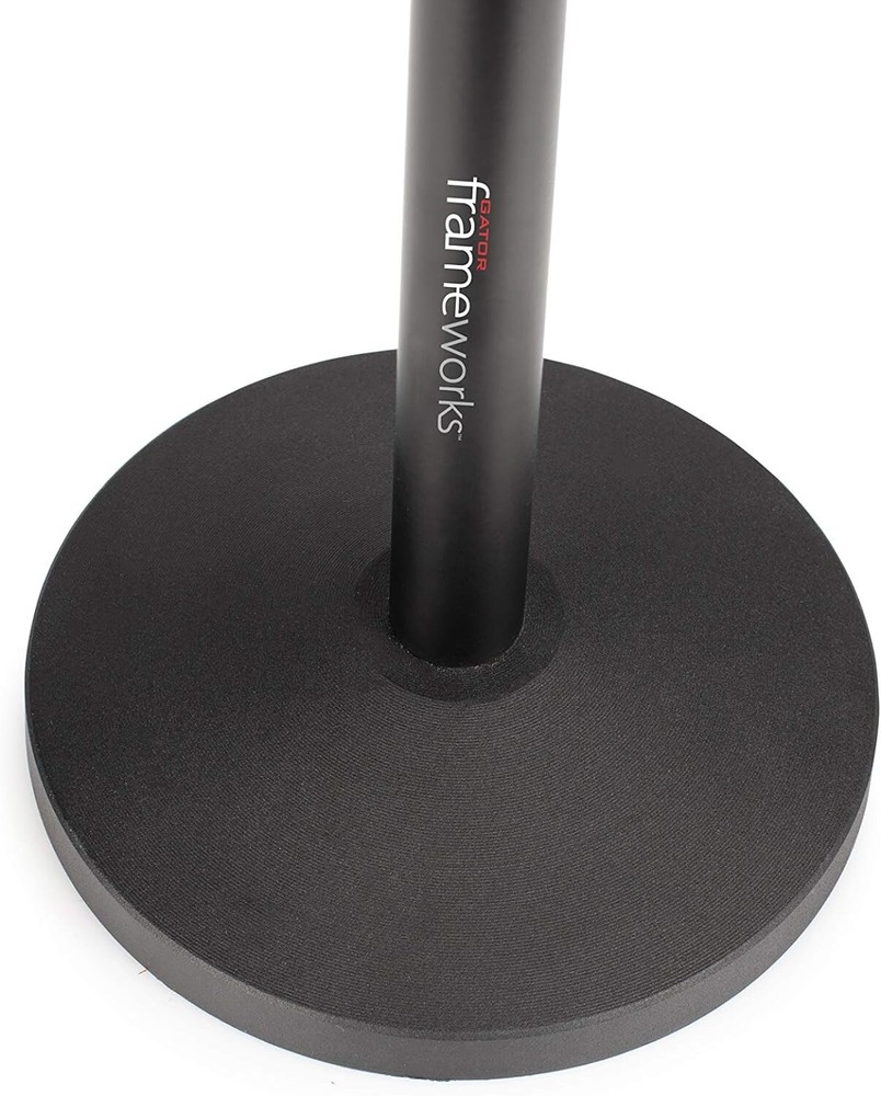 Gator Frameworks 10-Inch Ring Light Round Base Desktop Stand W/ Phone Clamp