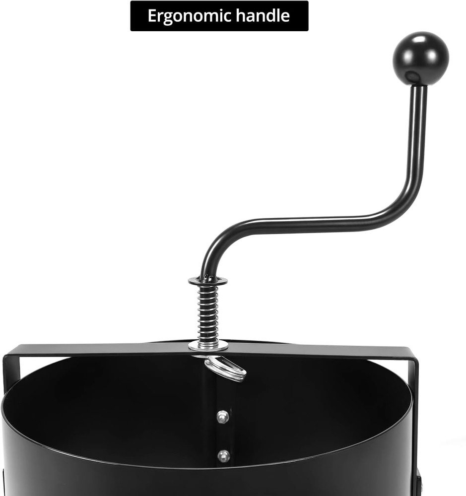 13" Rotary Soil Sifter Compost Sieve, Efficient 1/5 Inch Mesh,Durable Constructi