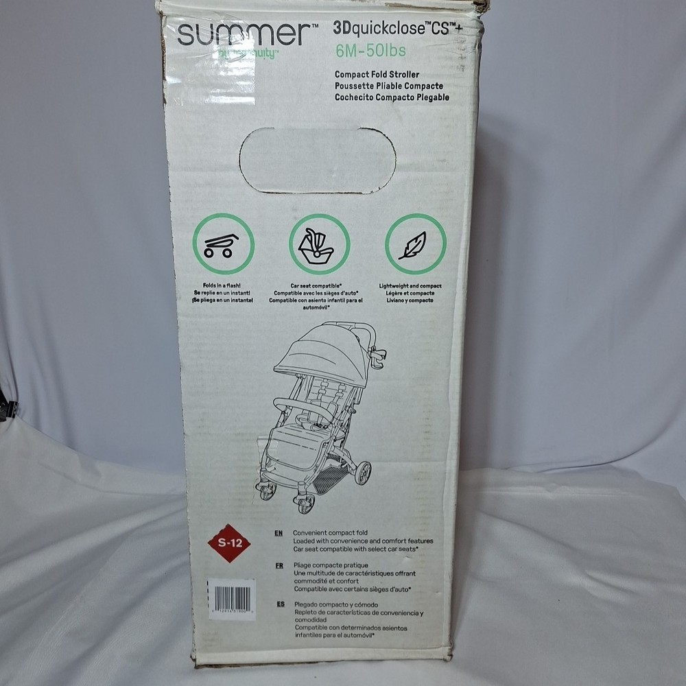 Summer By Ingenuity 3Dquickclose CS+ Stroller Quick Fold Baby Compact