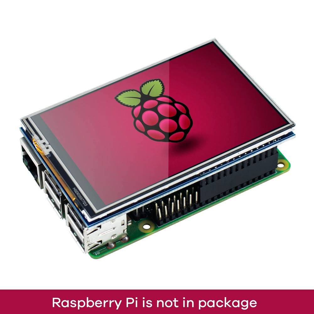 3.5" 480x320 Touch Screen TFT LCD for Raspberry Pi A/B/2B/3B/4B/5