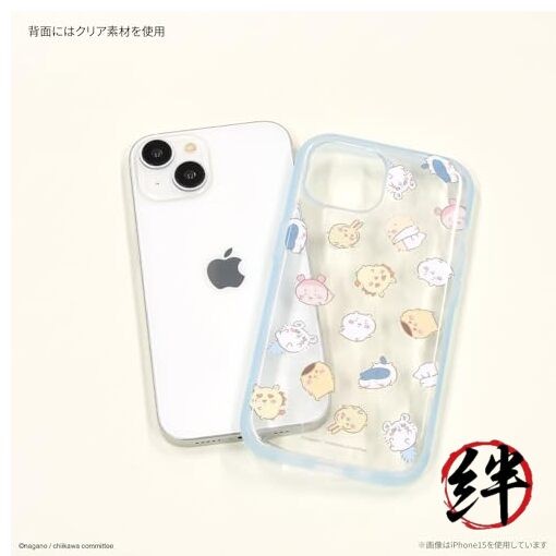Chiikawa IIIFIT Clear iPhone15 Pro compatible case Total pattern CK-25B