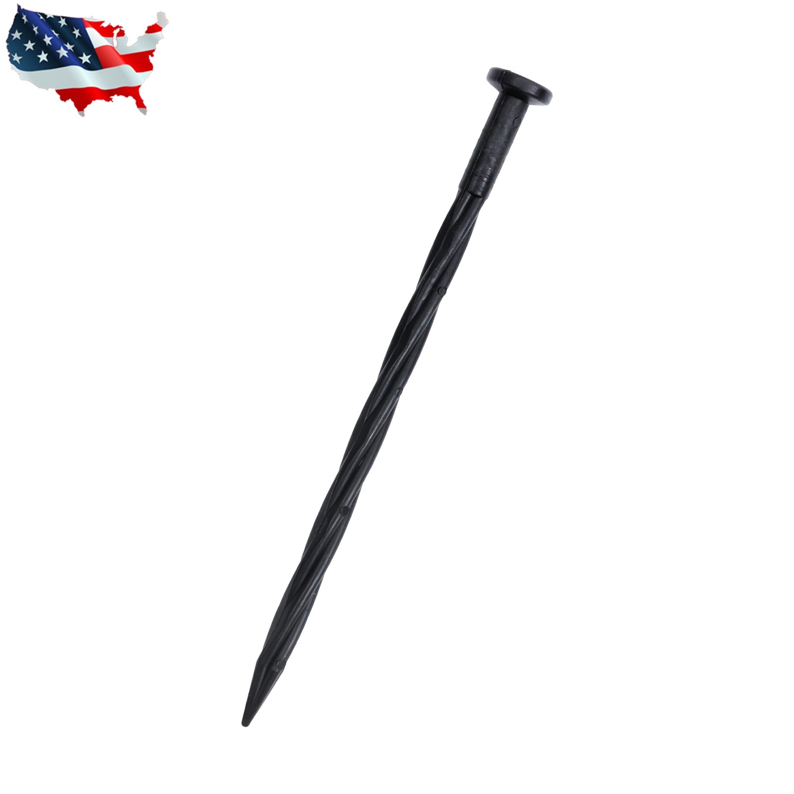 100Pcs Spiral Landscape Anchoring Spikes 8 Inch Landscaping Fabric,Edging Stakes