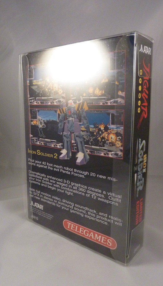 25 Atari Jaguar Clear Plastic Box Protector Sleeves For Complete CIB Cases