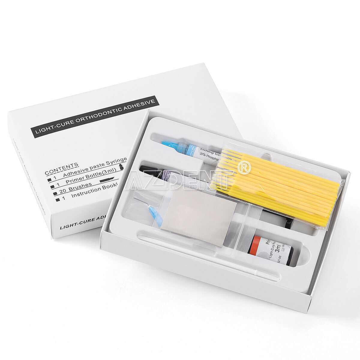 USPS Sistema de pegado de resina de ortodoncia dental para curar los brackets