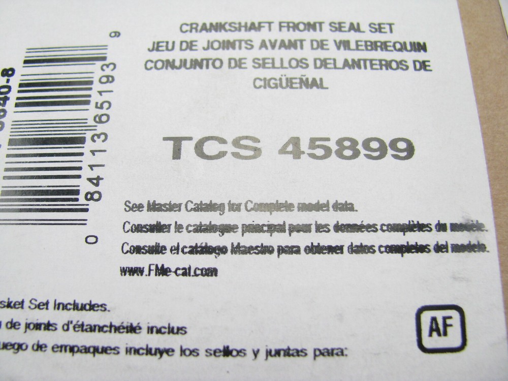 Fel-pro TCS45899 Front Engine Crankshaft Seal Kit