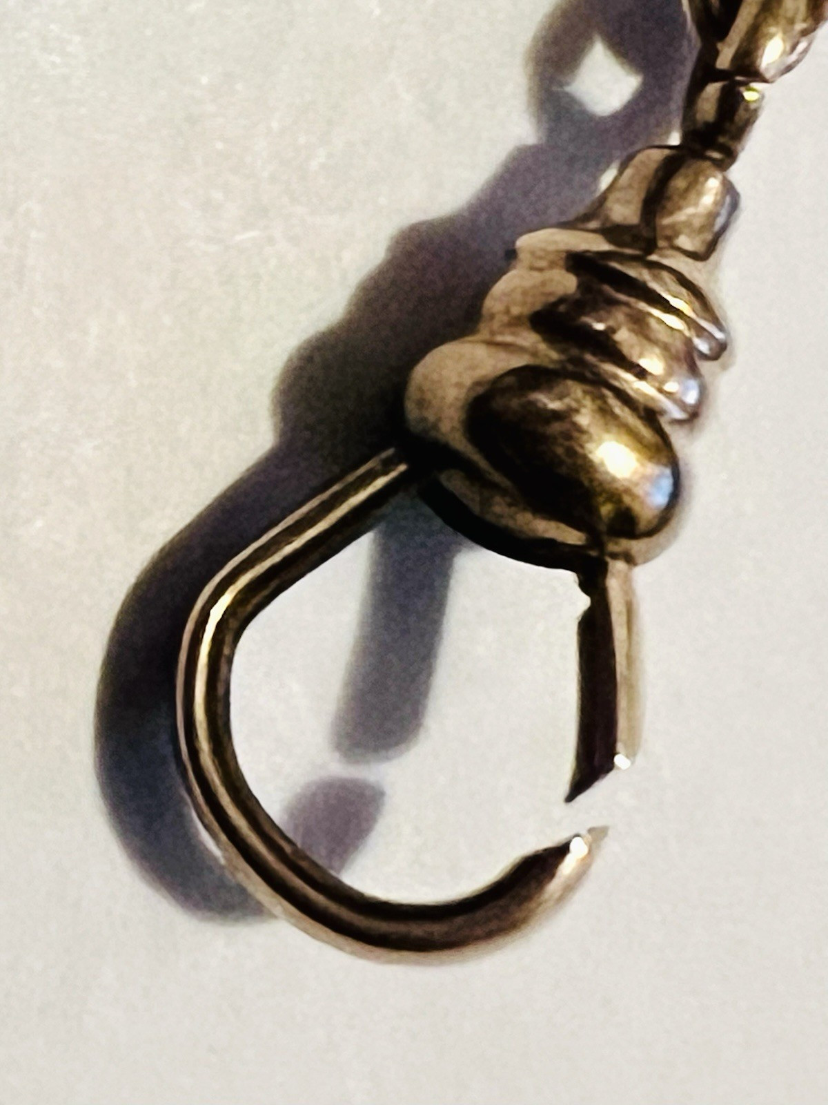 Victorian 46 In Ladies Gold Filled Watch or Muff Chain With Opal Slide Necklace