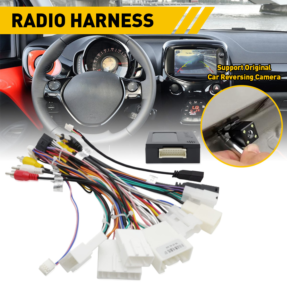 For Toyota Car Stereo Radio Power Harness Cable Wire Adapter Support JBL AMP US