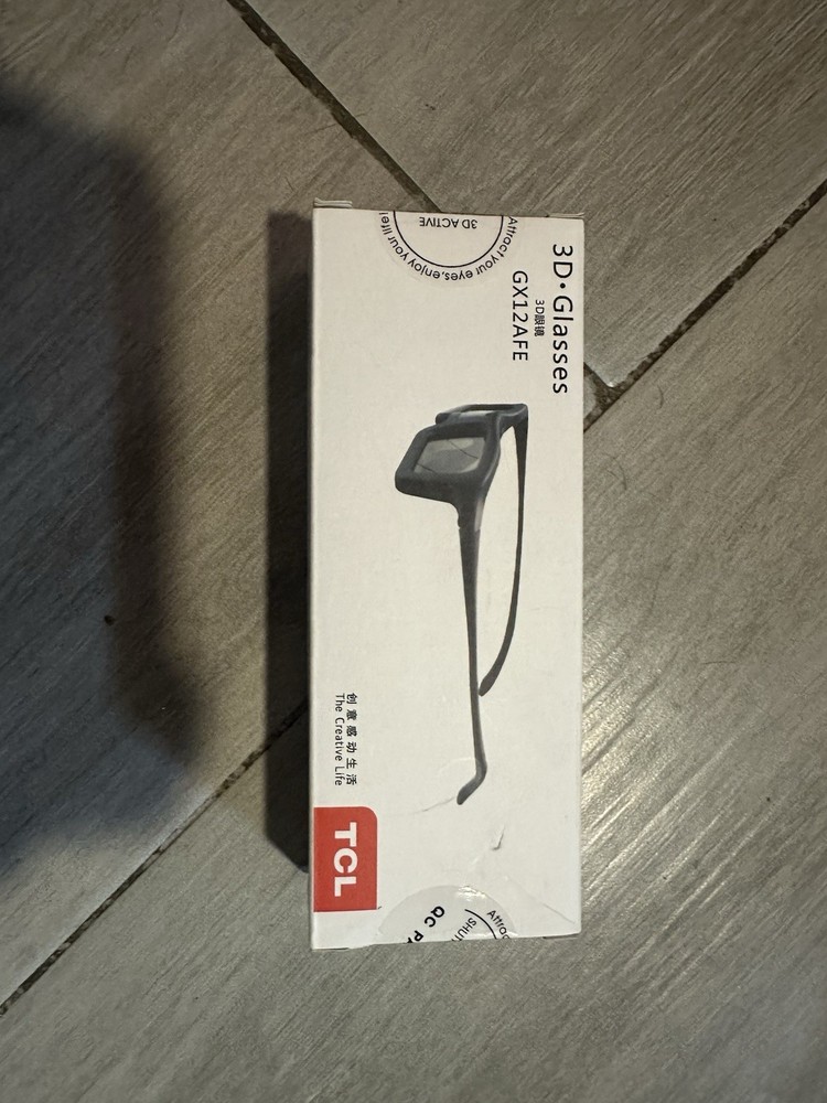TCL GX12AFE 3D Active Glasses Black 3D Active Technology Eyewear