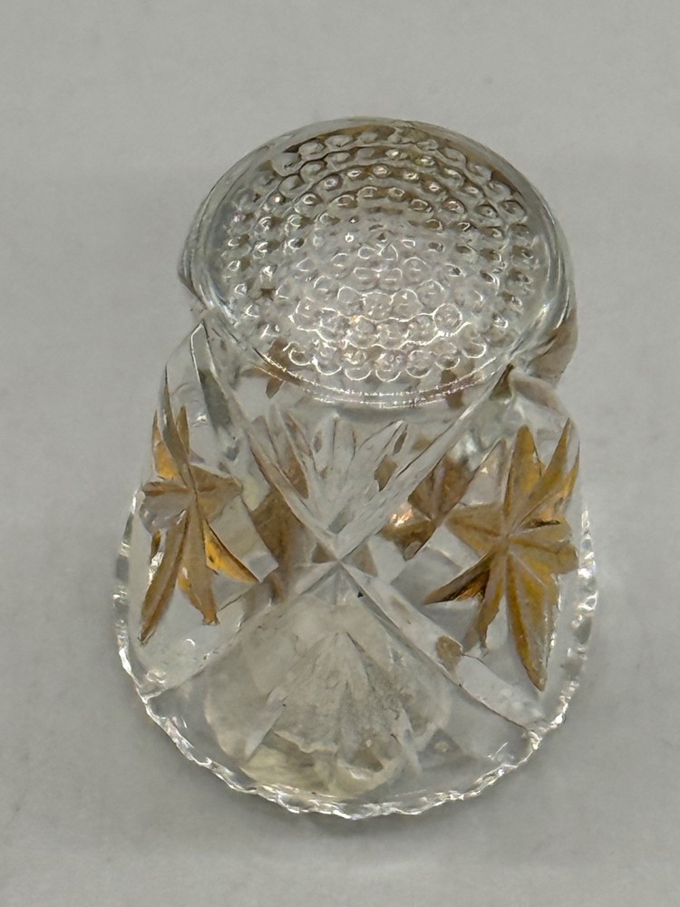 Vintage German Cut Glass Thimble