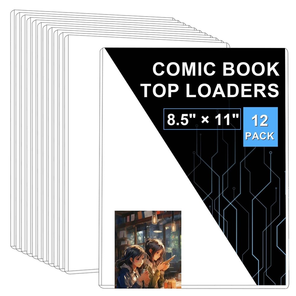 12 Pcs Current Comic Book Top Loaders, Hard Plastic Photo Holders, Protector ...
