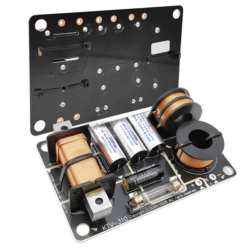 1pcs 500W 2 Way 3 Unit High-Low Speaker Frequency Divider Filter Crossover Board