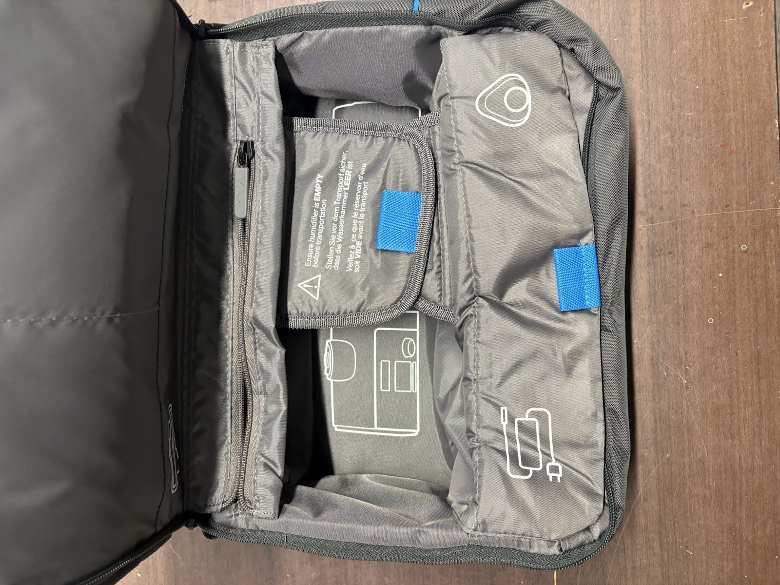 ResMed Travel CPAP Carry Case Organizer Bag Padded Gray OEM