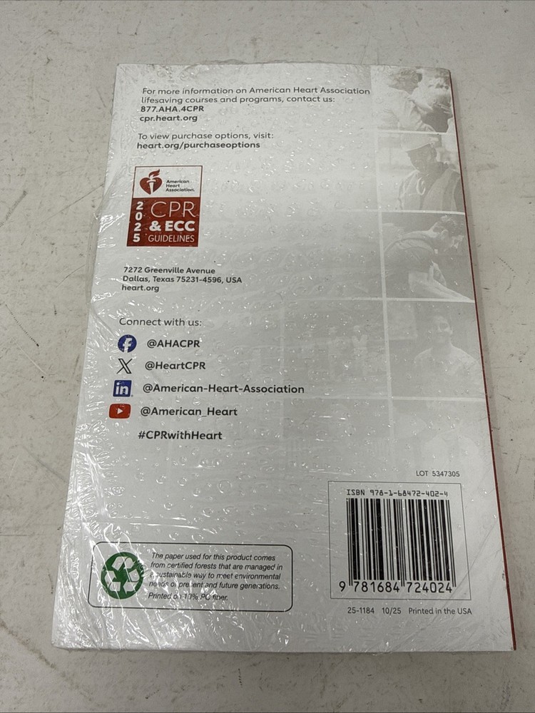2025 Heartsaver® First Aid CPR AED Student Workbook